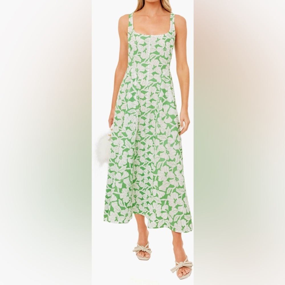 NWT Three Graces London Green Ada Dress